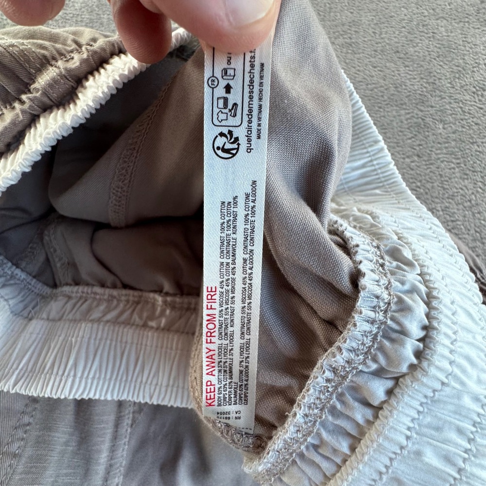 Anthropologie Daily Practice Jogger Pants Womens XL Tan Baggy Wide Athleisure - Picture 5 of 14